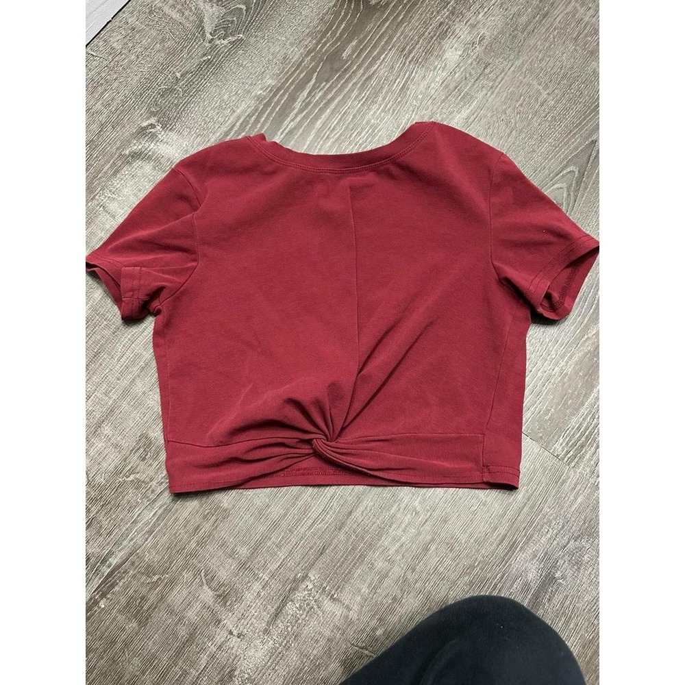 Red crop top